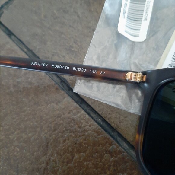 Giorgio Armani AR8107 53" Polarized Havana Sunglasses - Picture 5 of 8